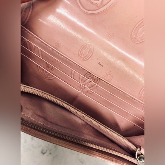 VINTAGE CARTIER LIGHT PINK WALLET - Picture 6 of 11